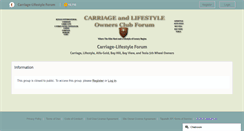 Desktop Screenshot of carriage-lifestyle-owners.com